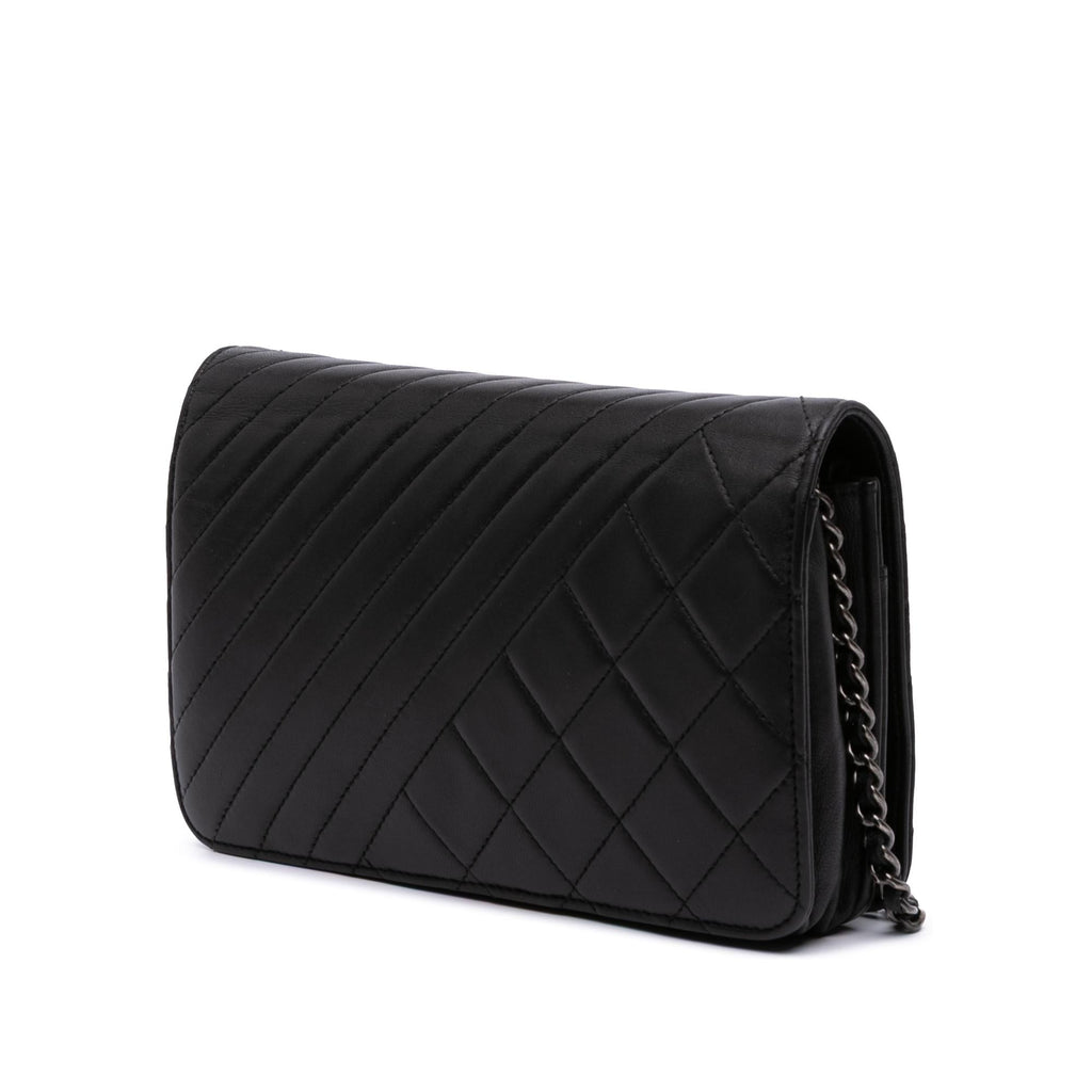 Chanel Lambskin Coco Boy Wallet On Chain