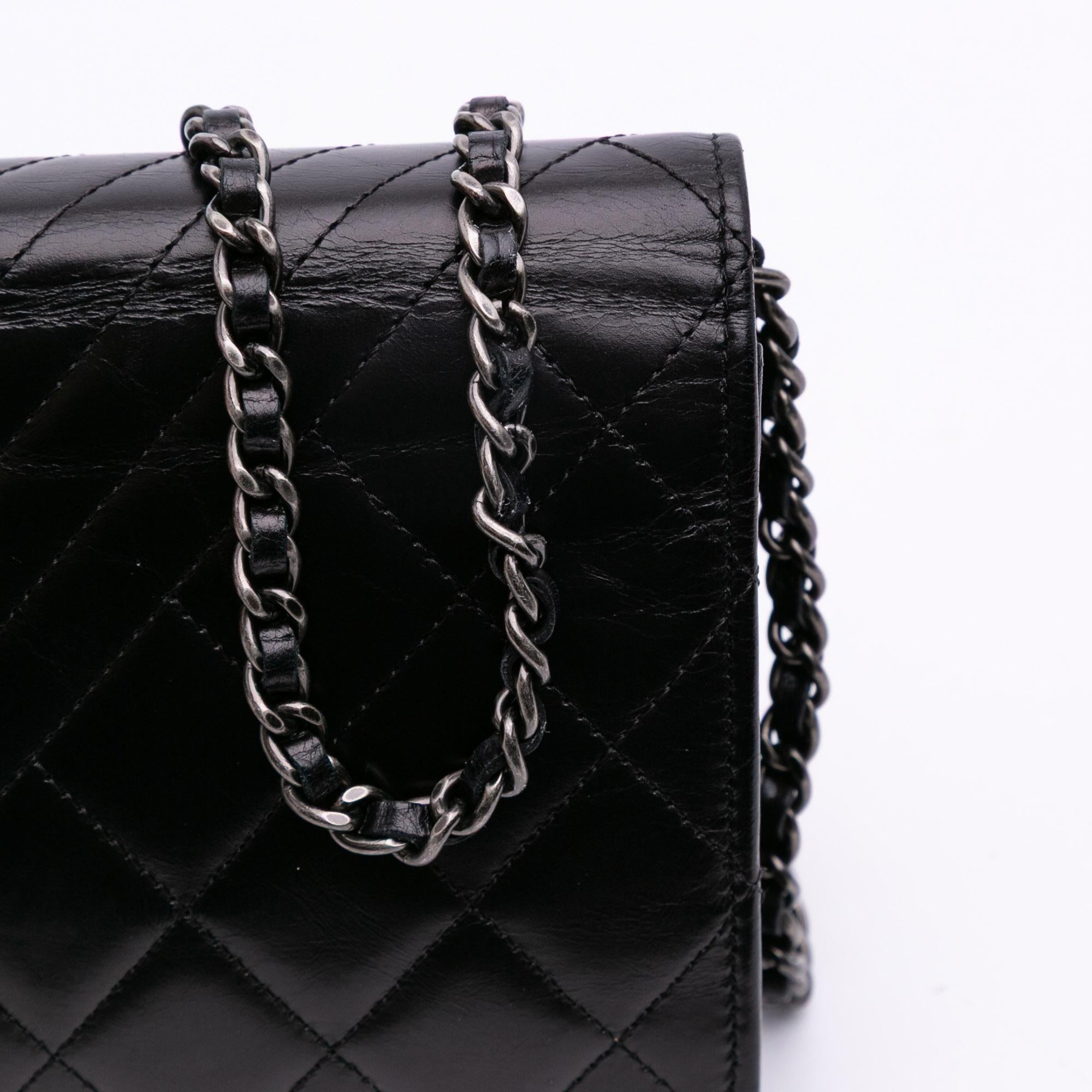 Chanel Lambskin Coco Boy Wallet On Chain