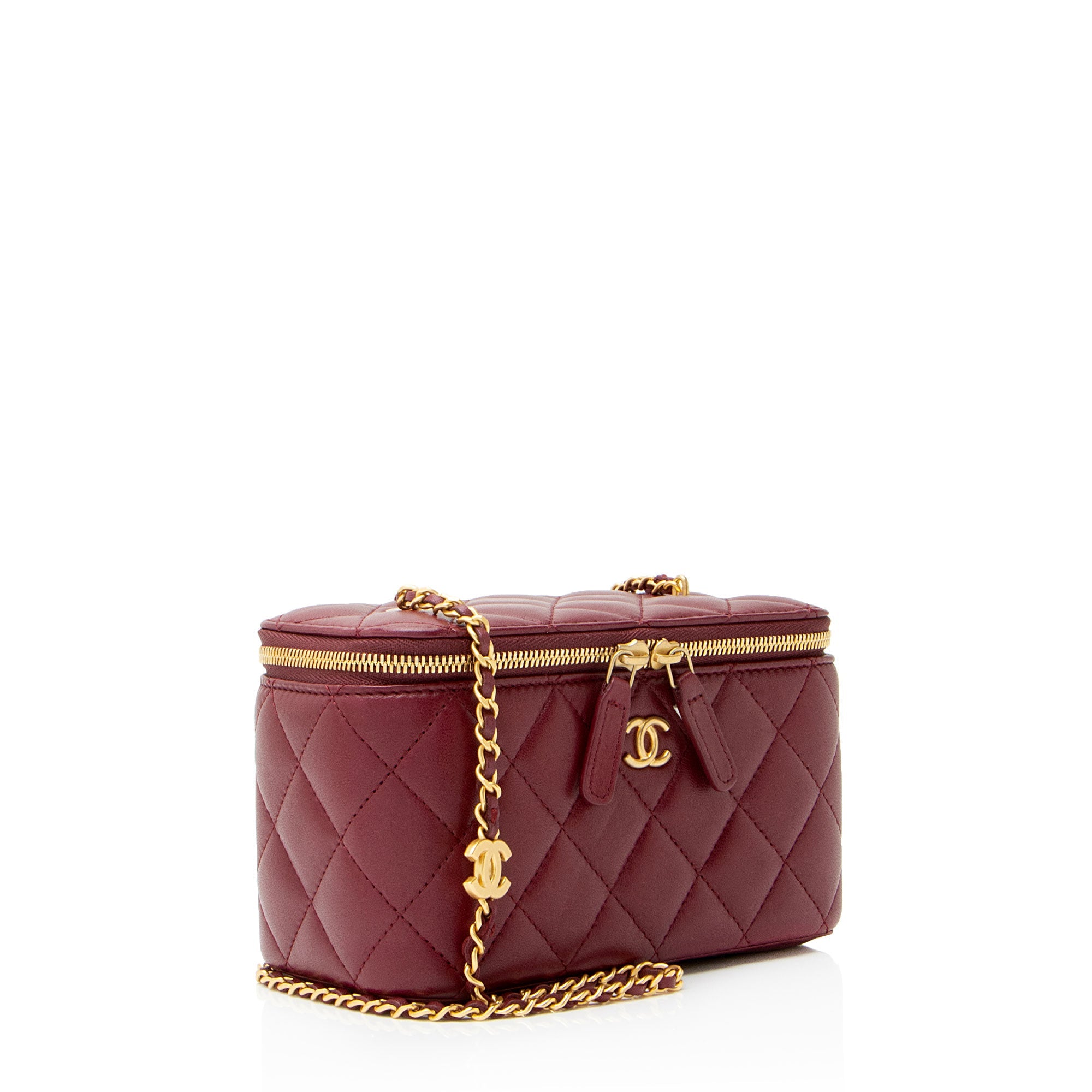Chanel Lambskin Coco Hearts Small Vanity Case