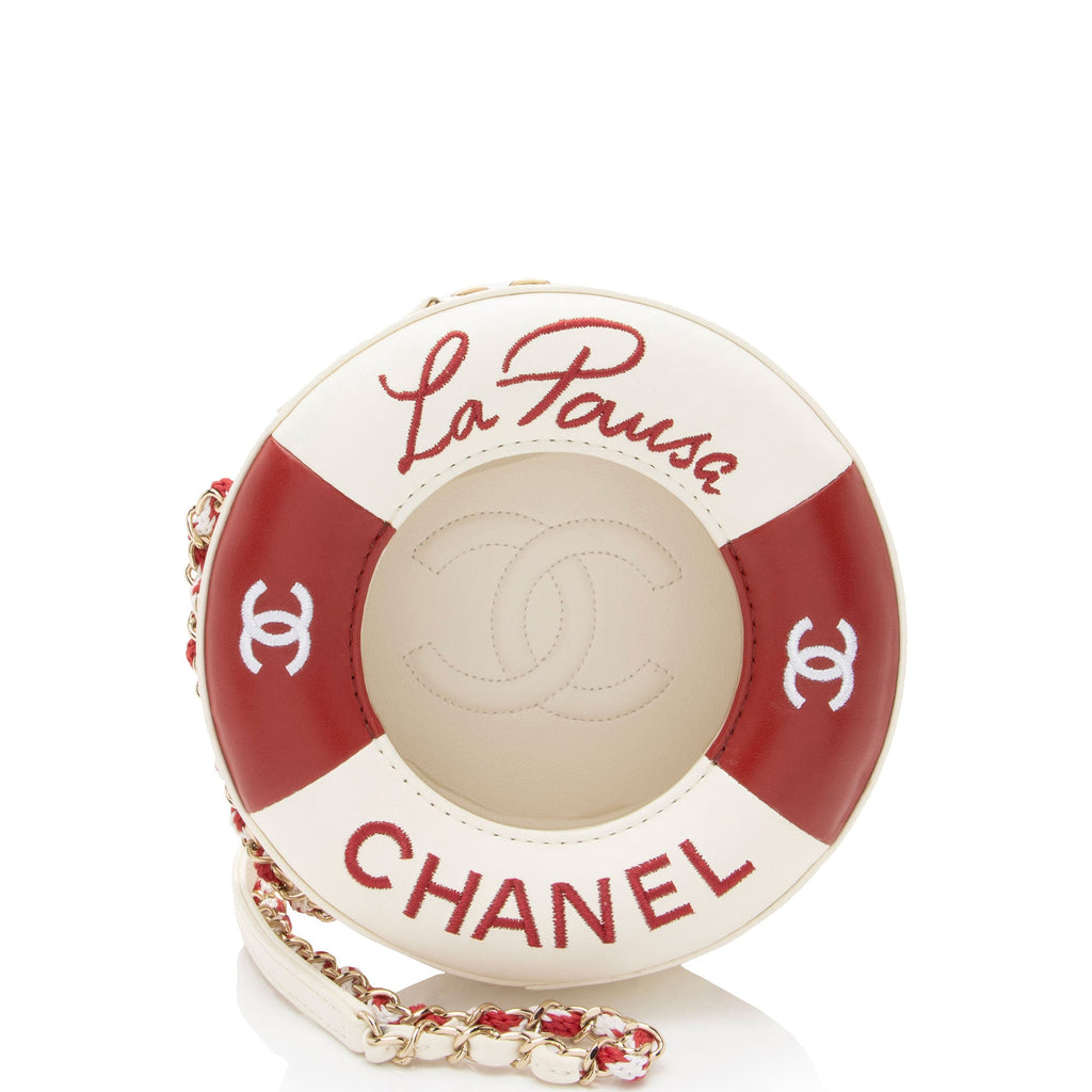 Chanel Lambskin Coco Lifesaver Round Crossbody