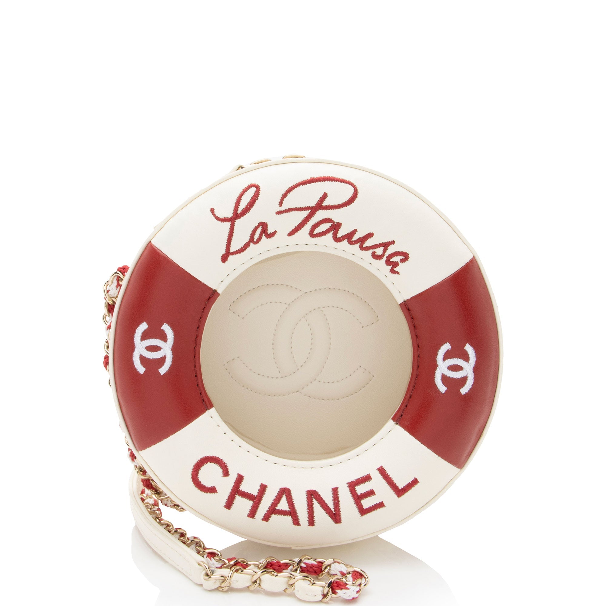 Chanel Lambskin Coco Lifesaver Round Crossbody