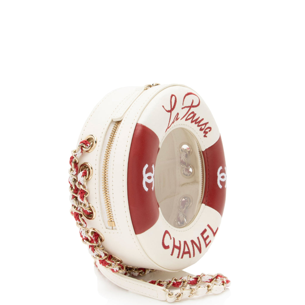 Chanel Lambskin Coco Lifesaver Round Crossbody