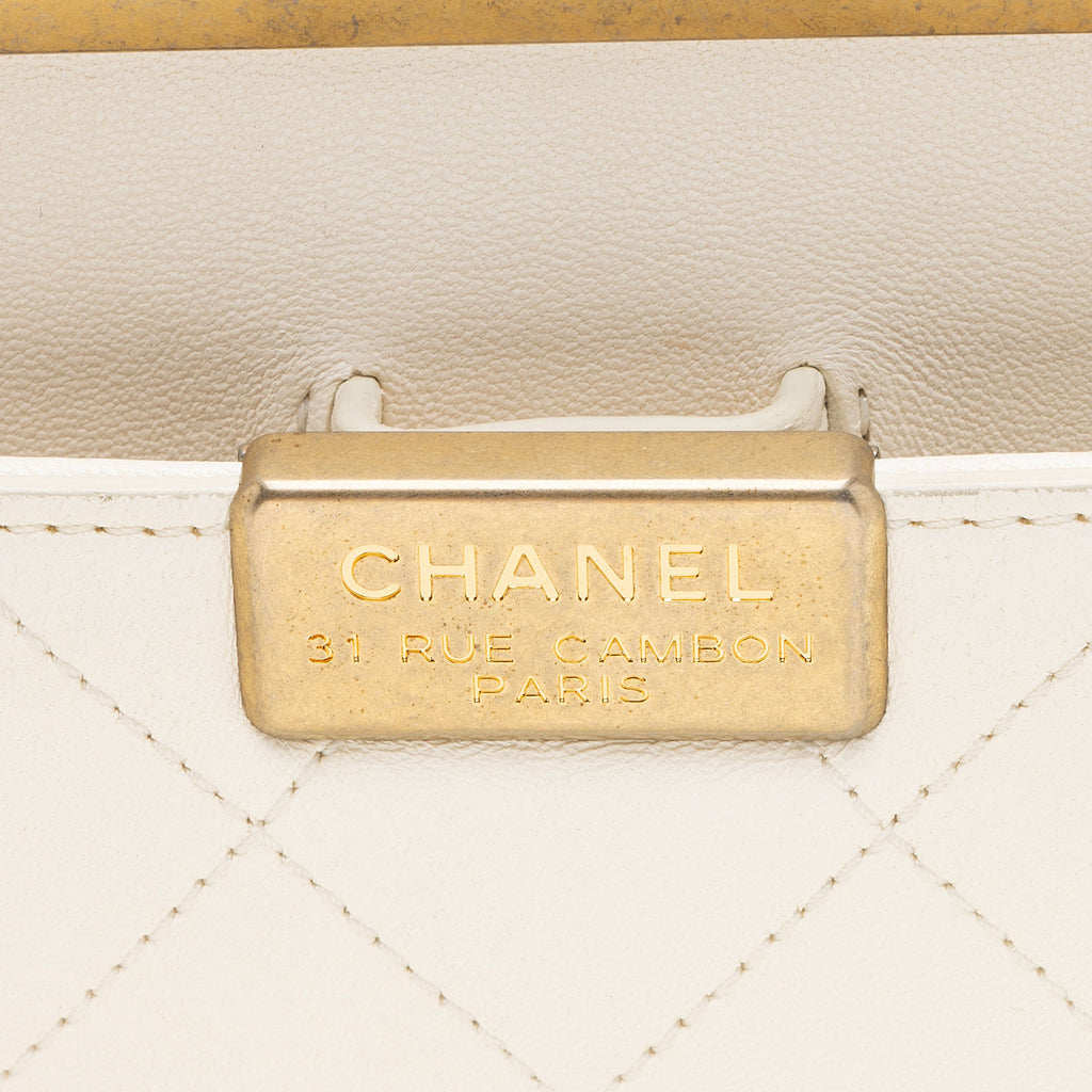 Chanel Lambskin Coco Lux Small Flap Bag (SHF-48E89g)