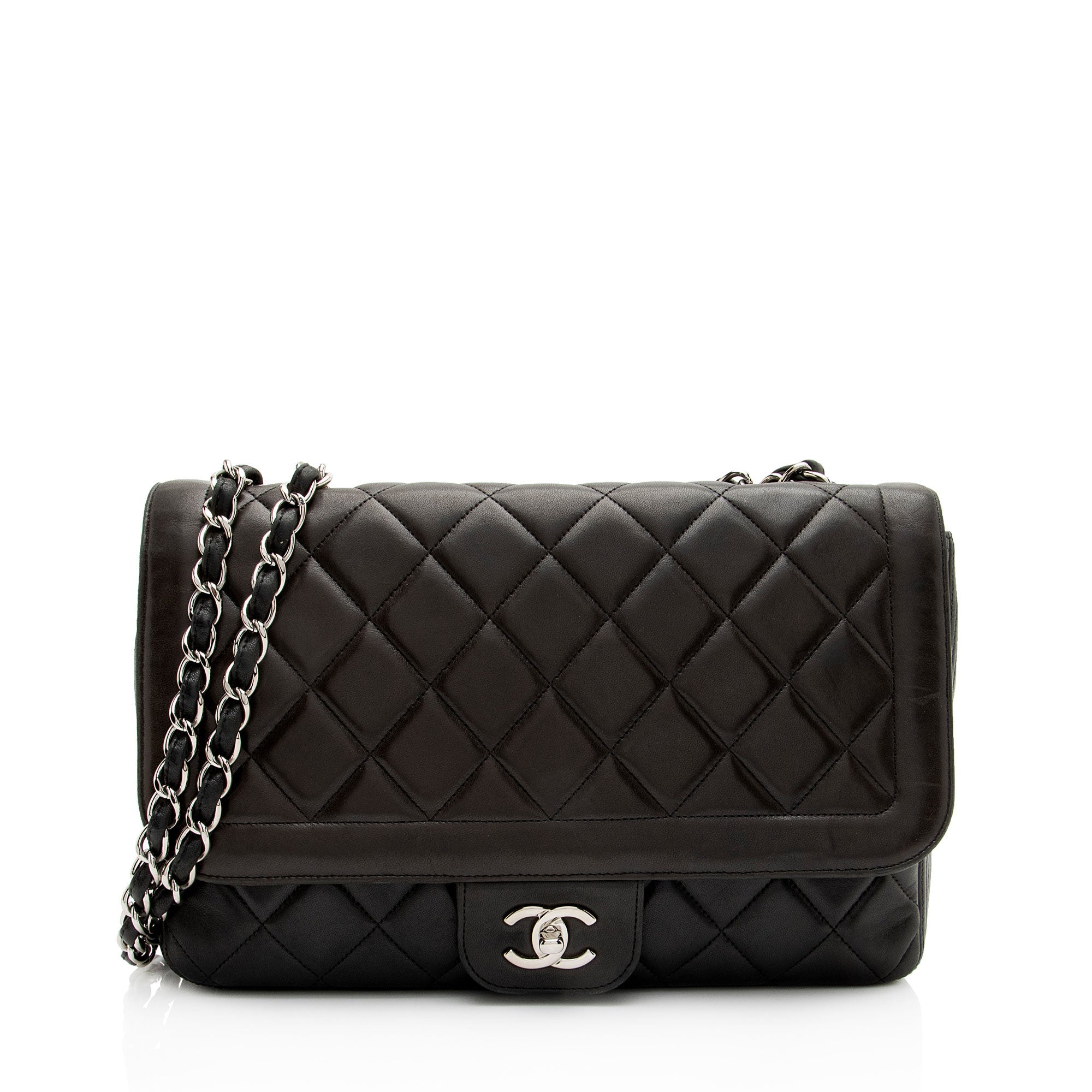 Chanel Lambskin Coco Rider Large Flap Bag