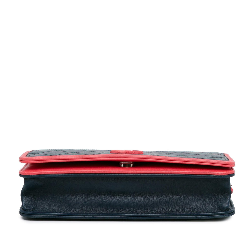 Chanel Lambskin Color Pop CC Wallet On Chain (SHG-pah7rE)