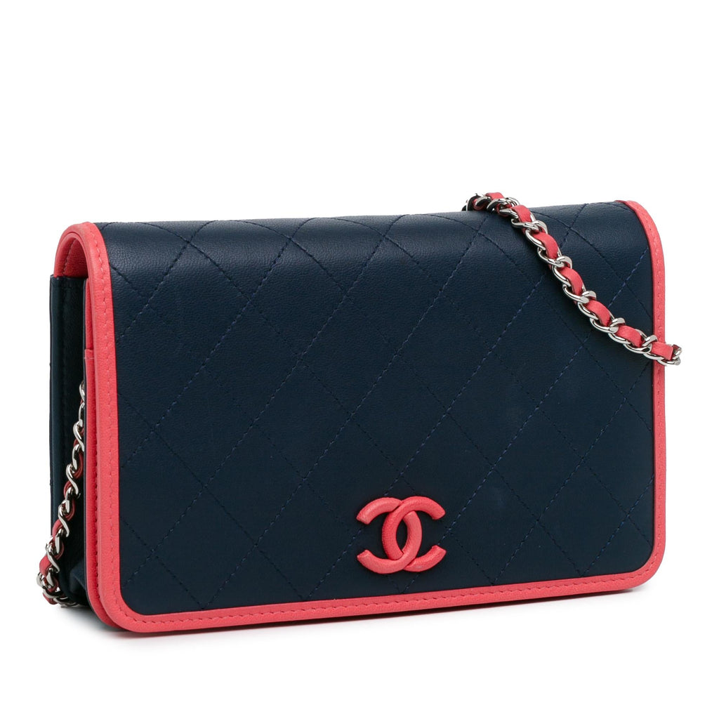 Chanel Lambskin Color Pop CC Wallet On Chain (SHG-pah7rE)