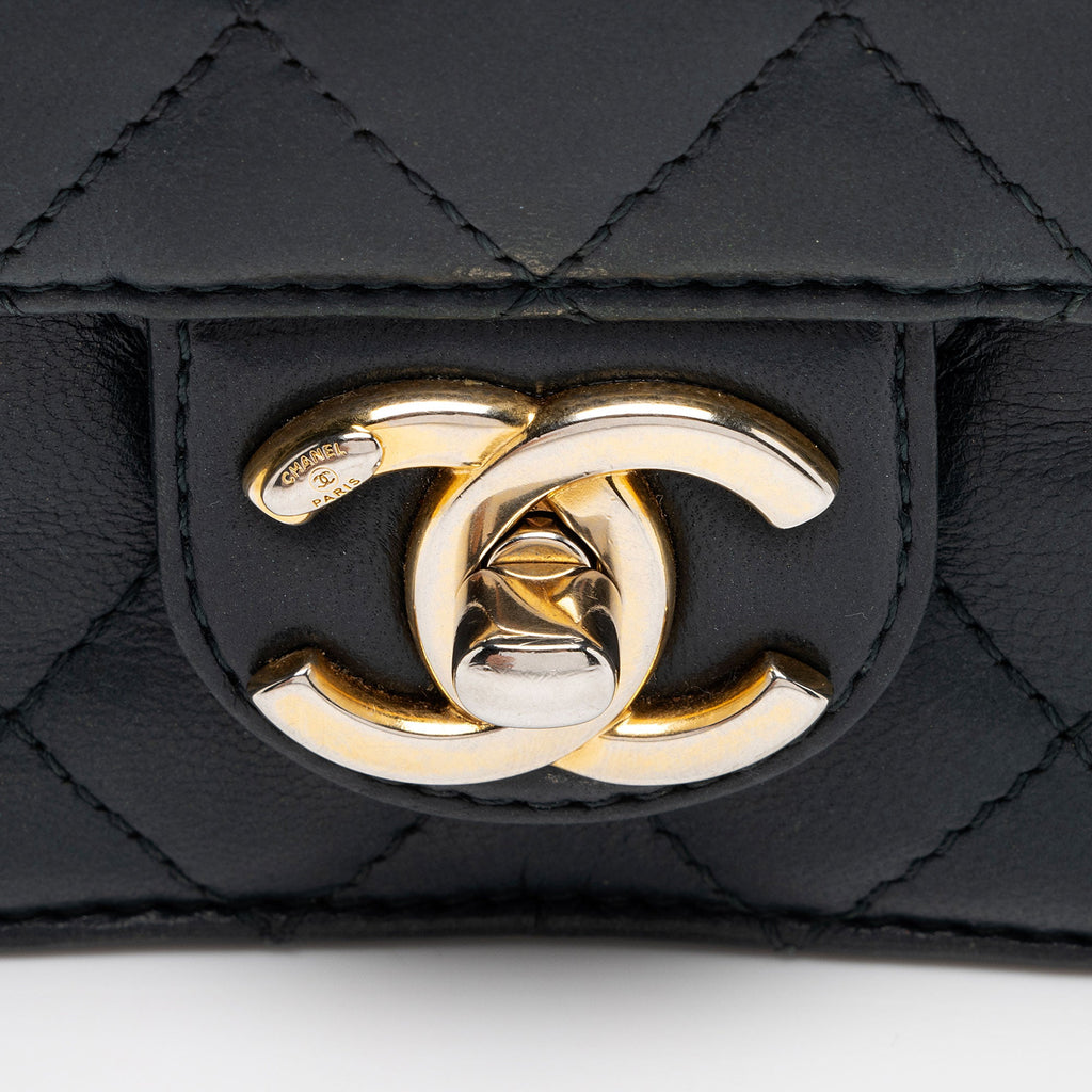 Chanel Lambskin Crossing Times Mini Flap Bag (SHF-Tv2M1K)