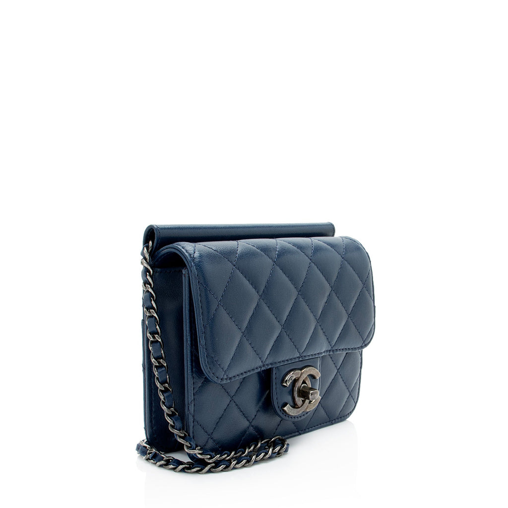 Chanel Lambskin Crossing Times Mini Flap Bag