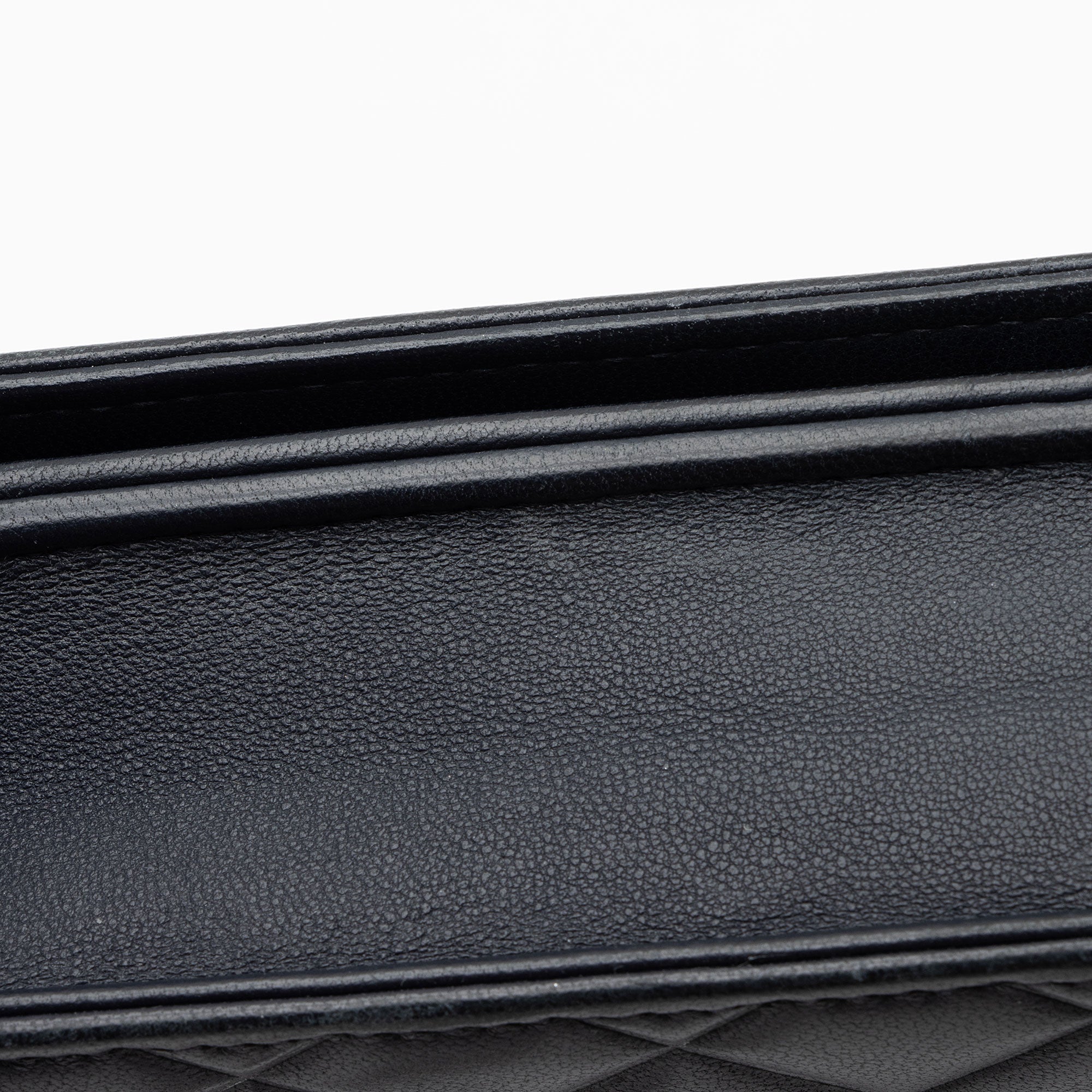 Chanel Lambskin Diamond CC Wallet on Chain