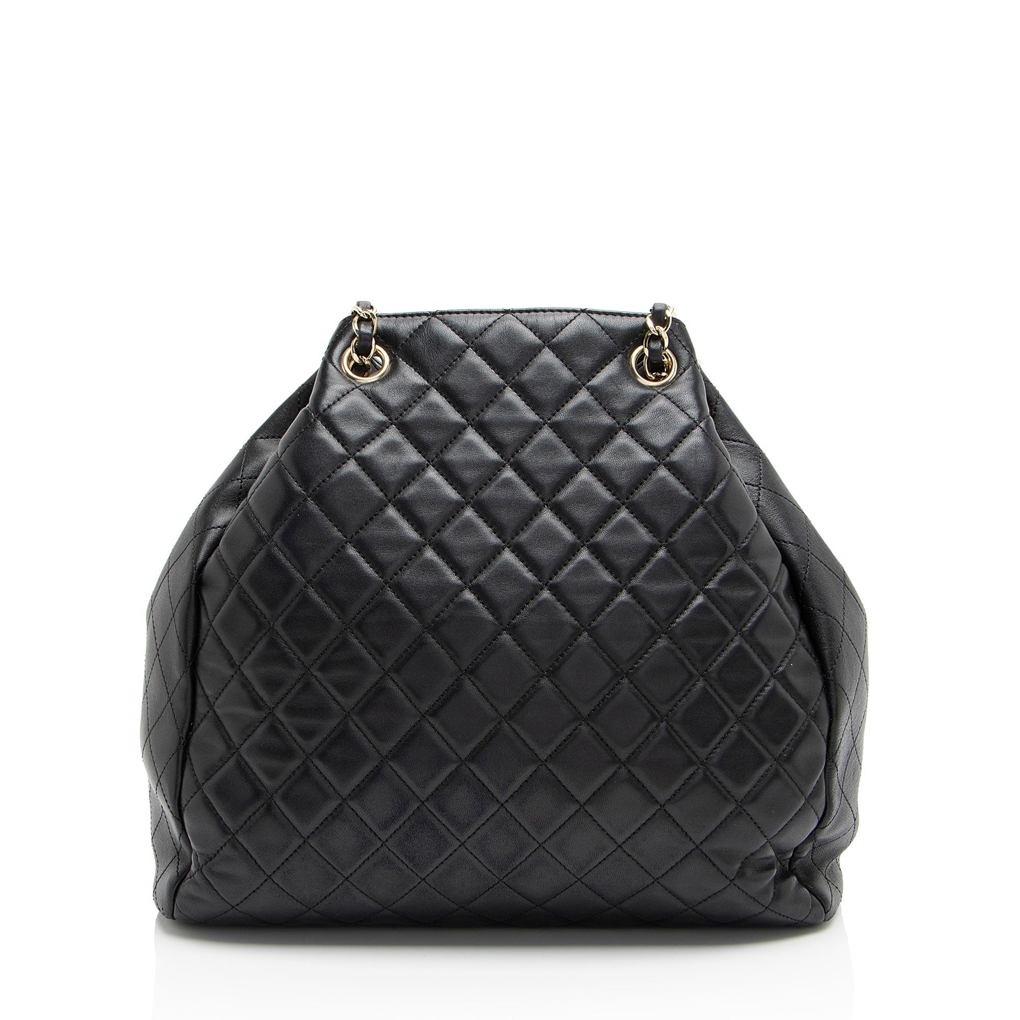 Chanel Lambskin Drawstring Bucket Bag
