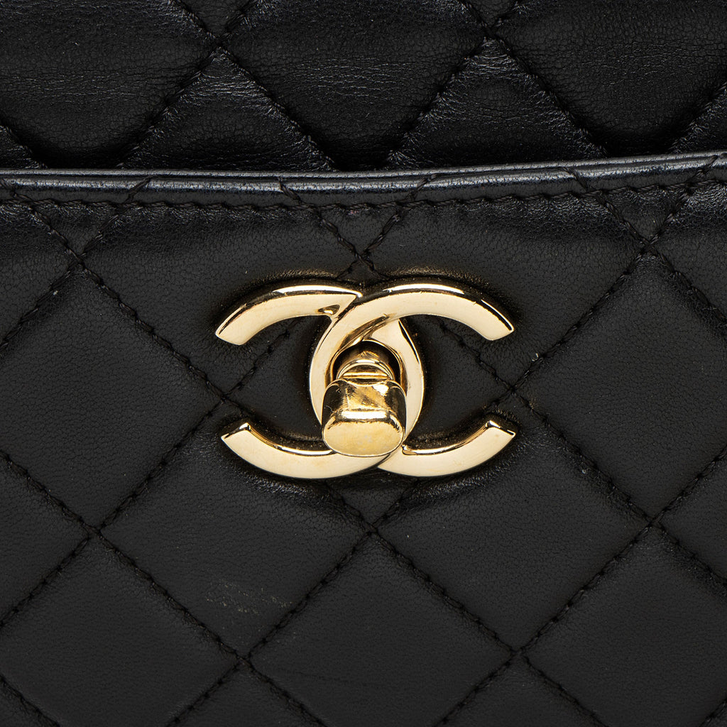 Chanel Lambskin Drawstring Bucket Bag