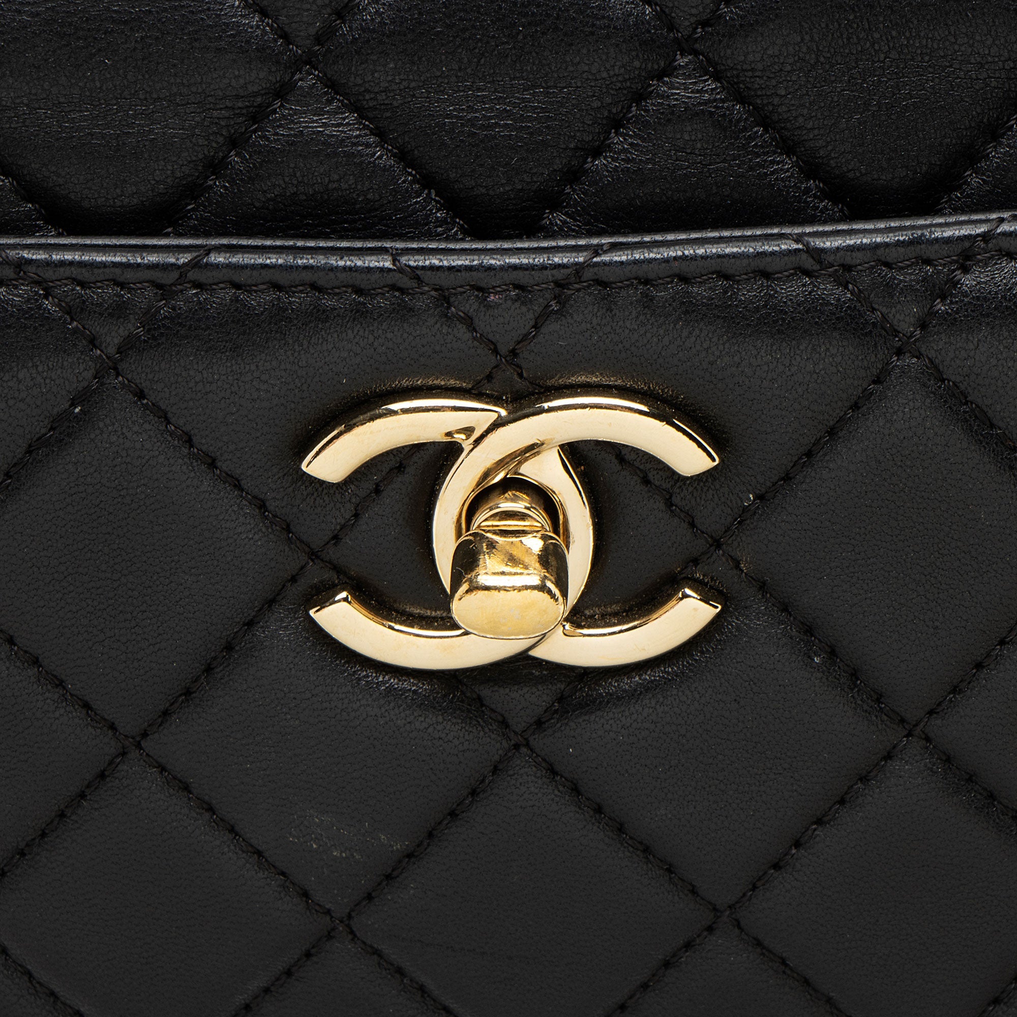 Chanel Lambskin Drawstring Bucket Bag