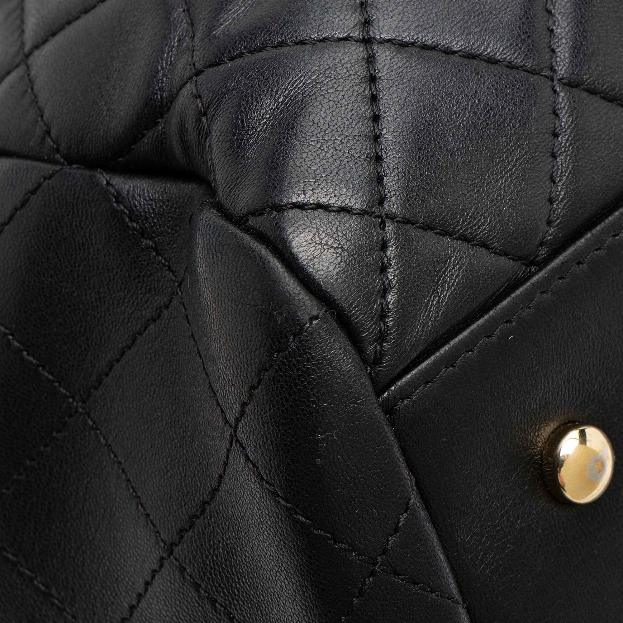 Chanel Lambskin Drawstring Bucket Bag