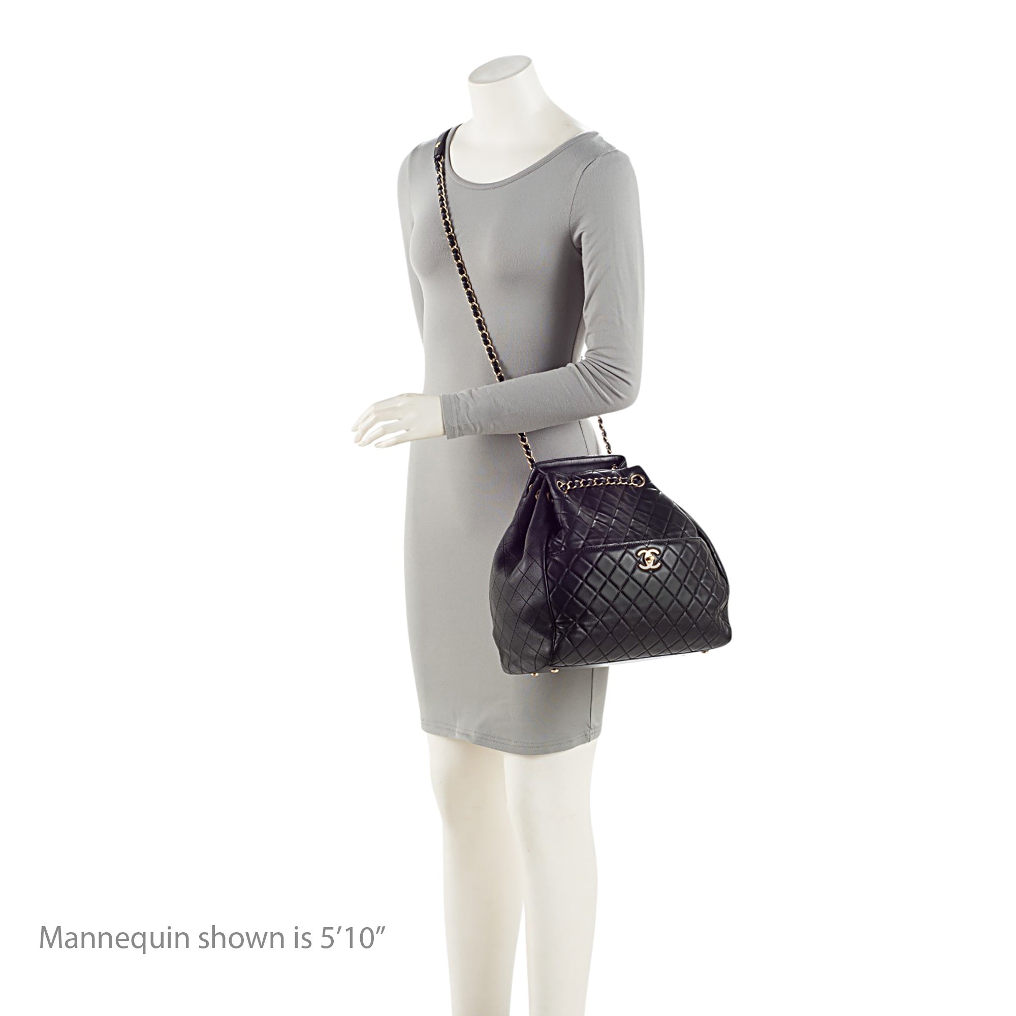 Chanel Lambskin Drawstring Bucket Bag