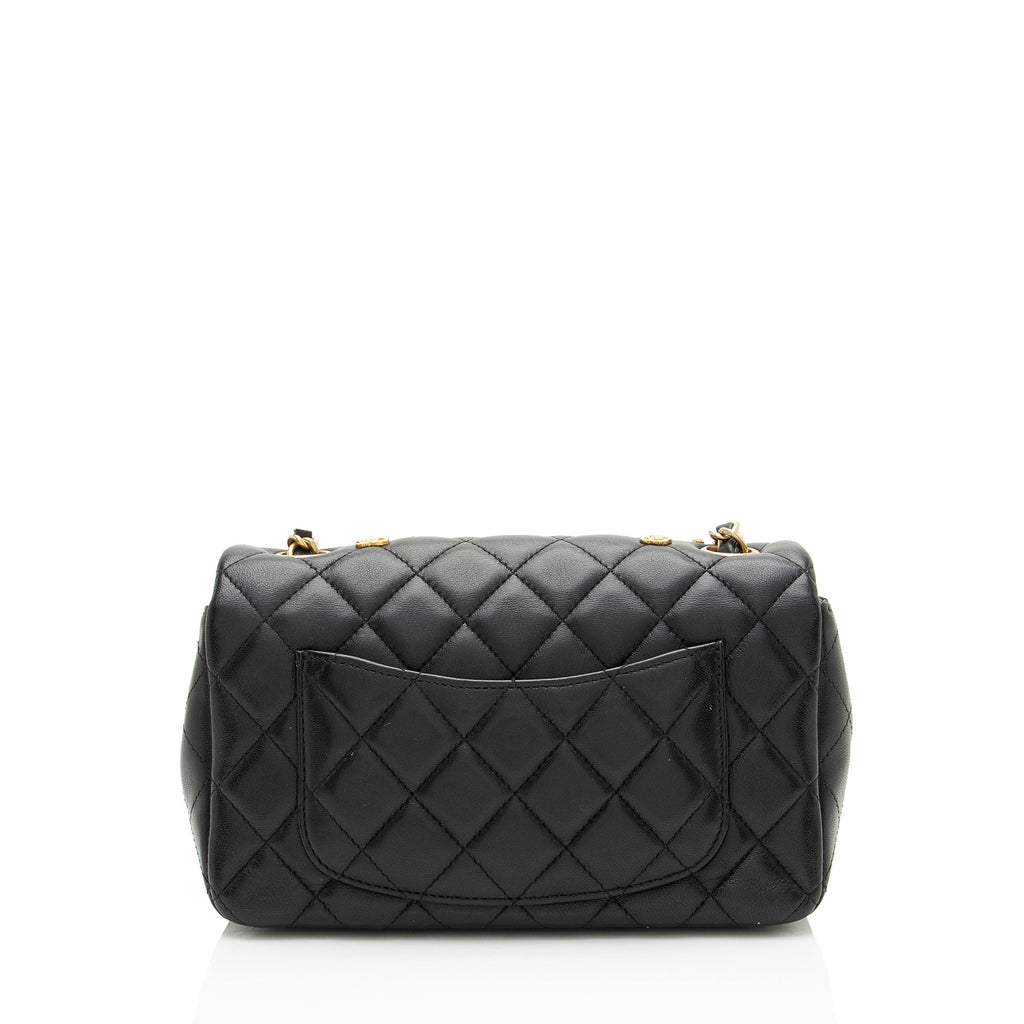 Chanel Lambskin Egyptian Amulet Rectangular Mini Flap Bag