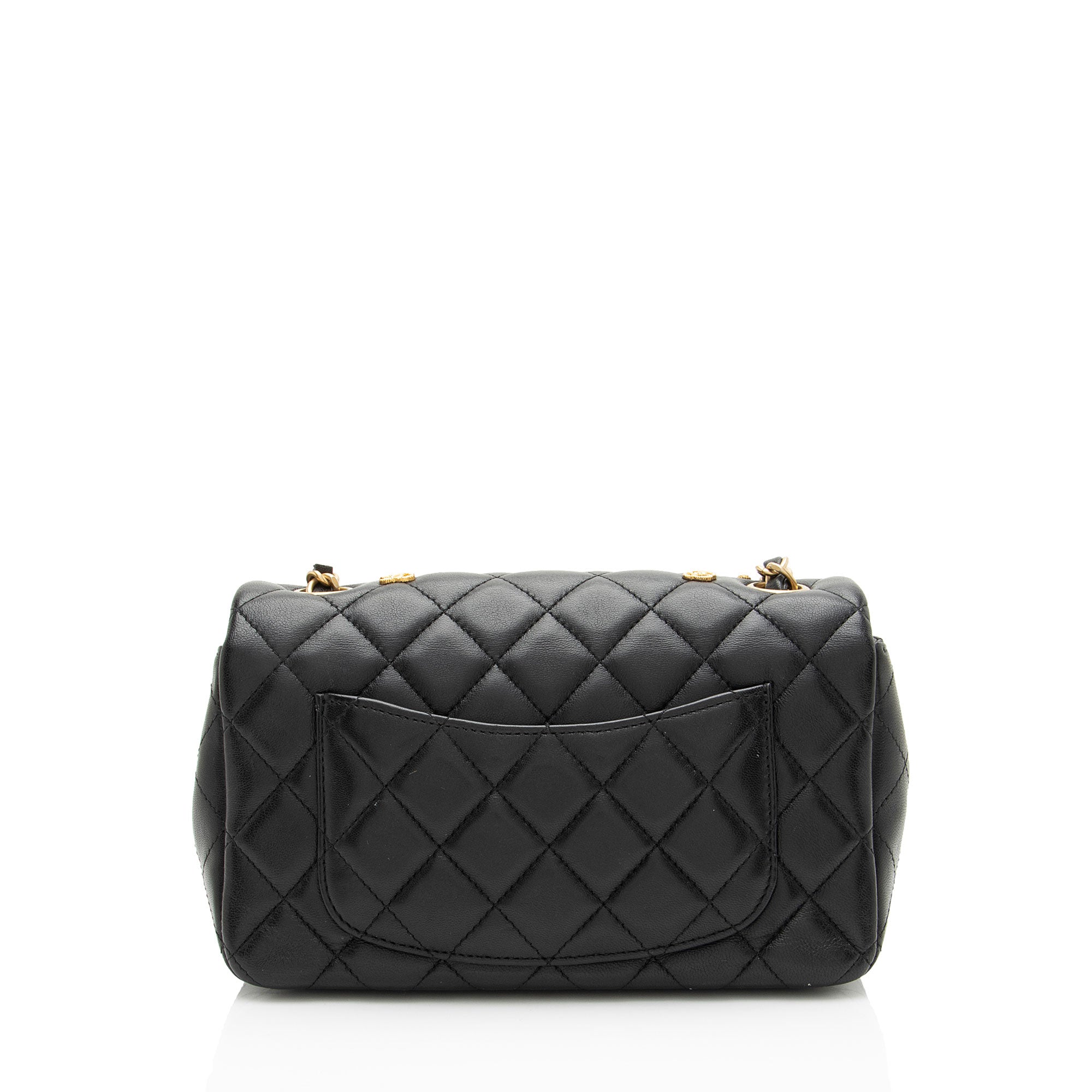 Chanel Lambskin Egyptian Amulet Rectangular Mini Flap Bag