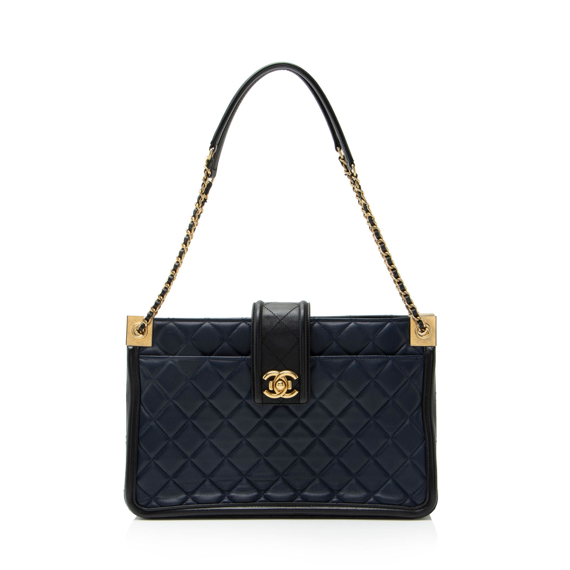 Chanel Lambskin Elegant CC Large Shopping Tote