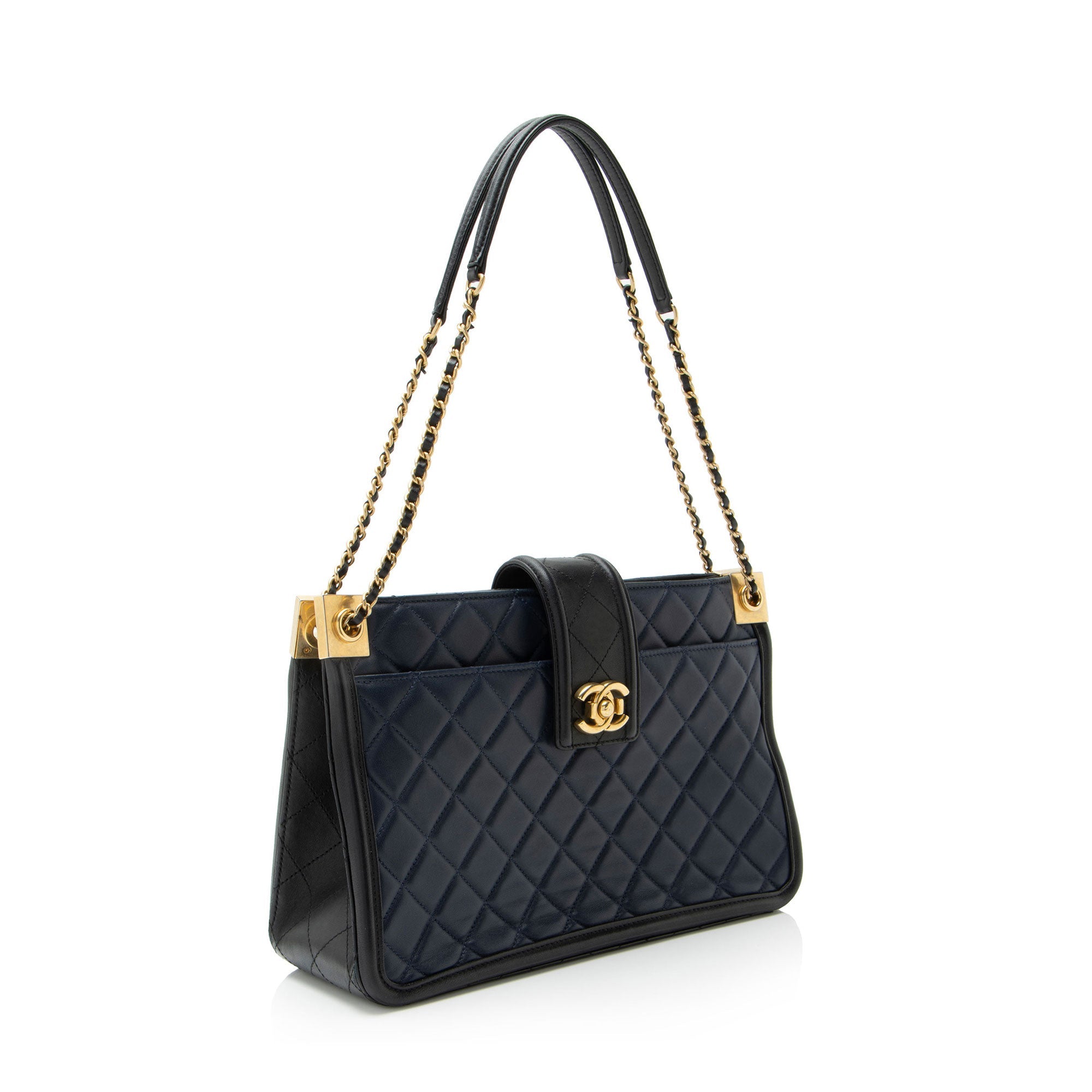 Chanel Lambskin Elegant CC Large Shopping Tote