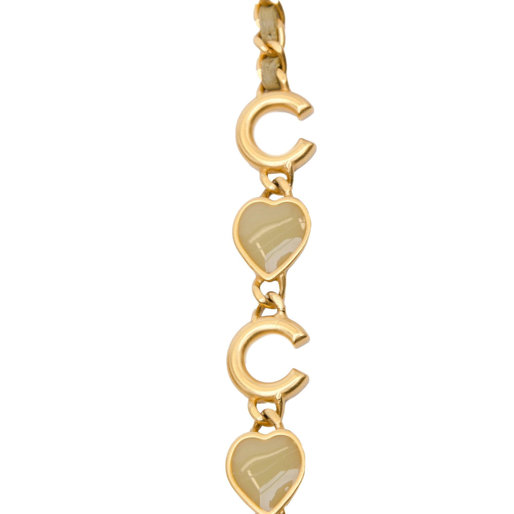 Chanel Lambskin Enamel Coco Hearts Clutch with Chain (SHG-eIwWFs)