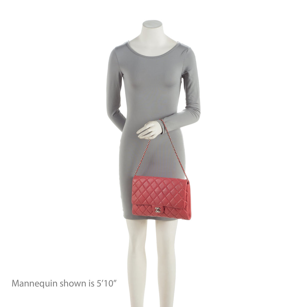 Chanel Lambskin Flap Clutch on Chain (SHF-1nJPM6)