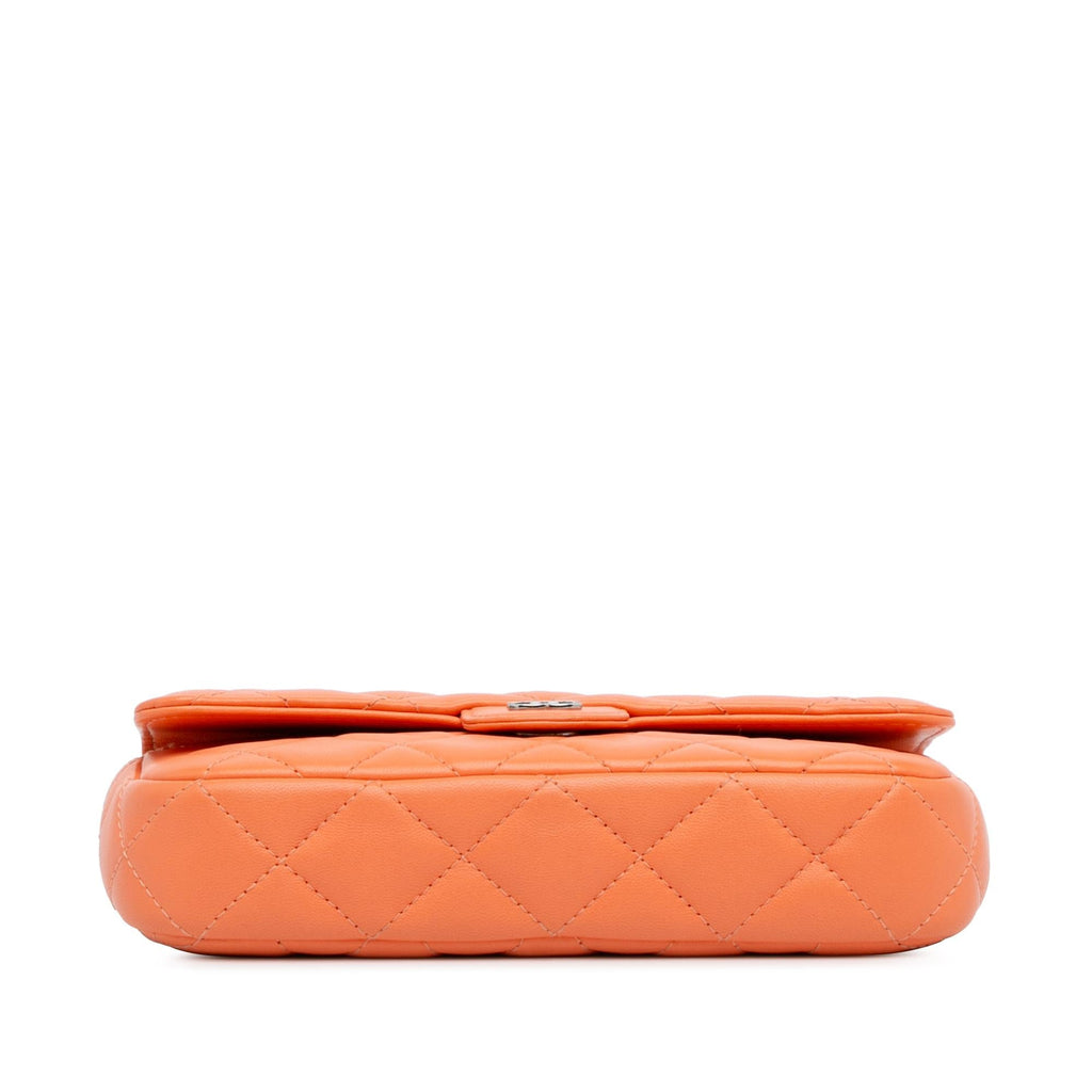 Chanel Lambskin Flap Phone Holder with Chain
