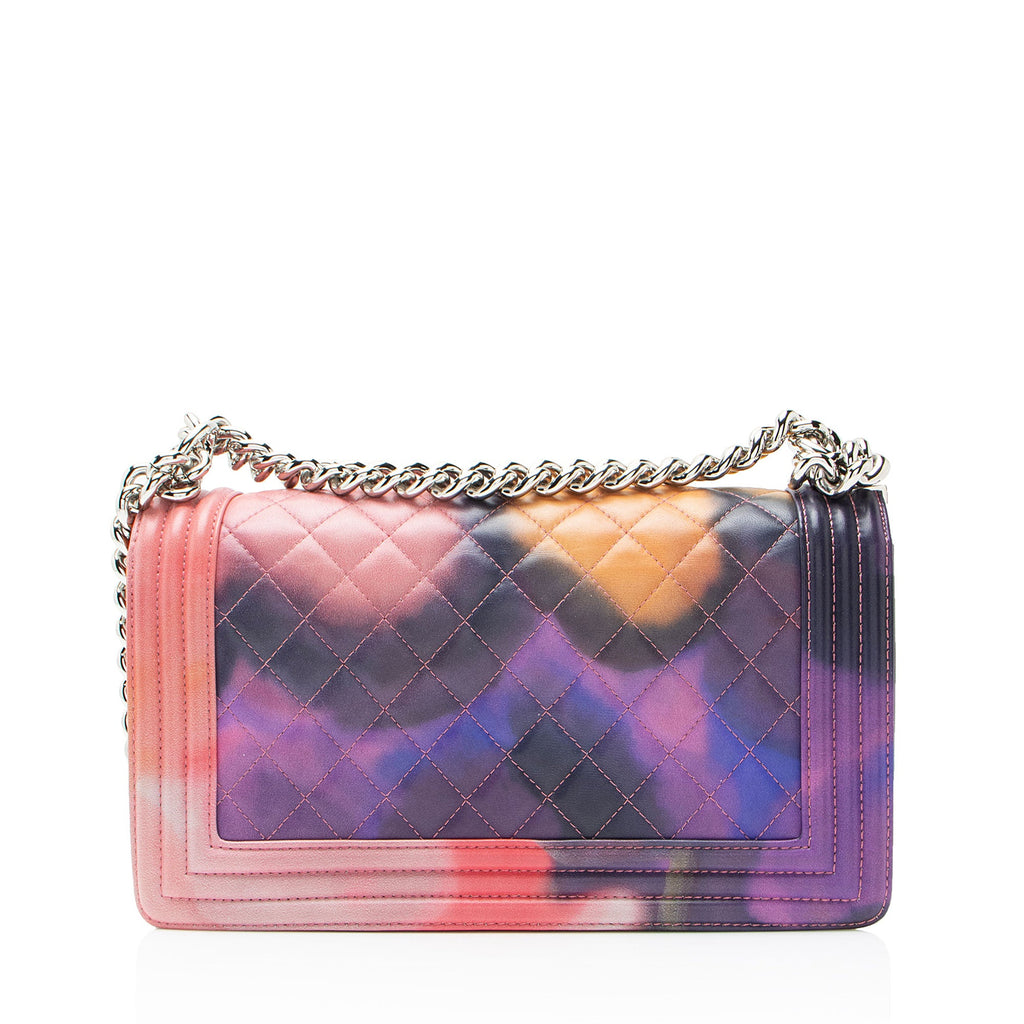 Chanel Lambskin Flower Power Old Medium Boy Bag