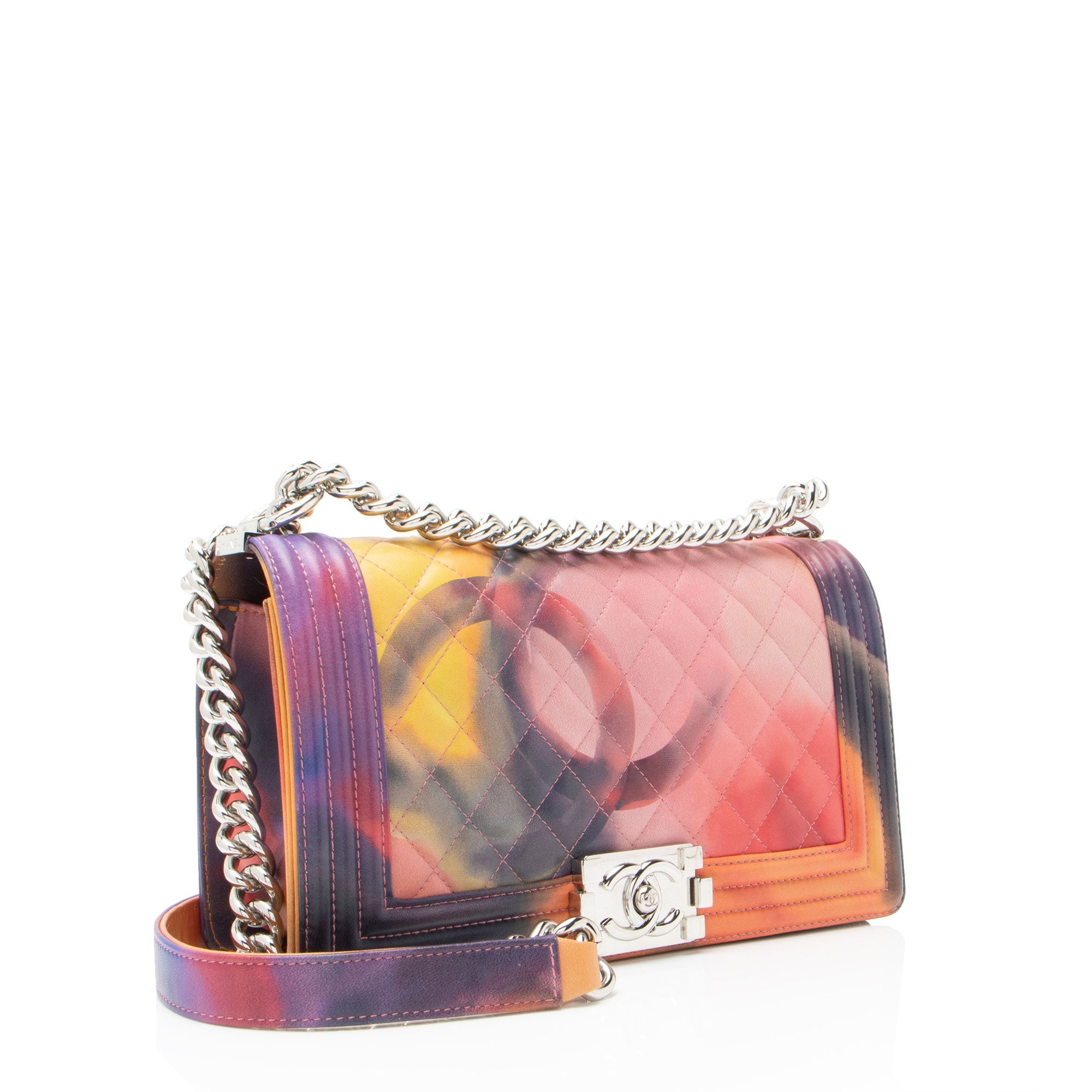 Chanel Lambskin Flower Power Old Medium Boy Bag