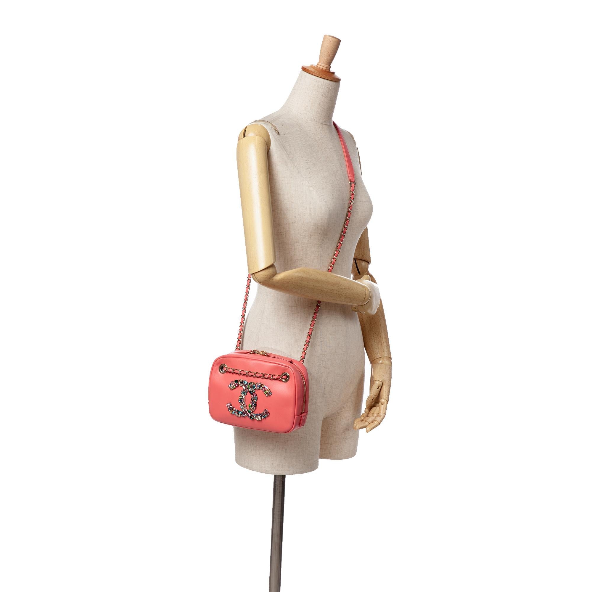 Chanel Lambskin Giant Crystal CC Camera Bag