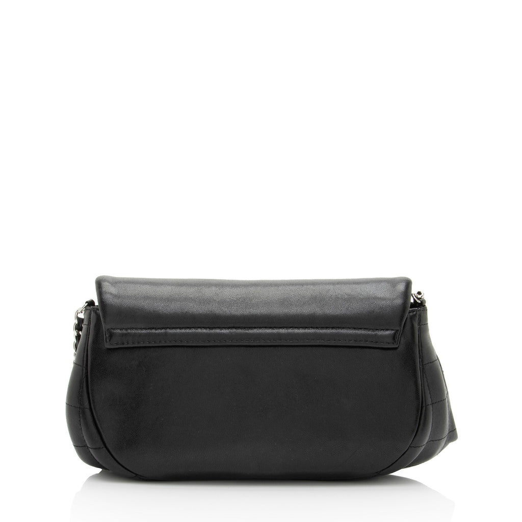 Chanel Lambskin Half Moon Wallet on Chain