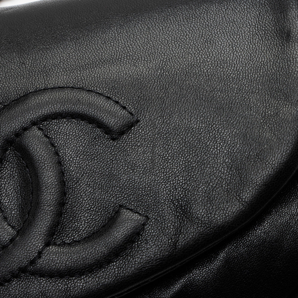 Chanel Lambskin Half Moon Wallet on Chain