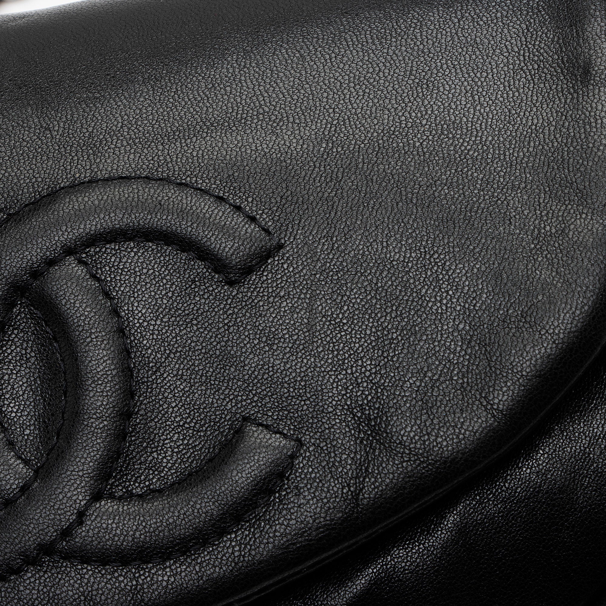 Chanel Lambskin Half Moon Wallet on Chain
