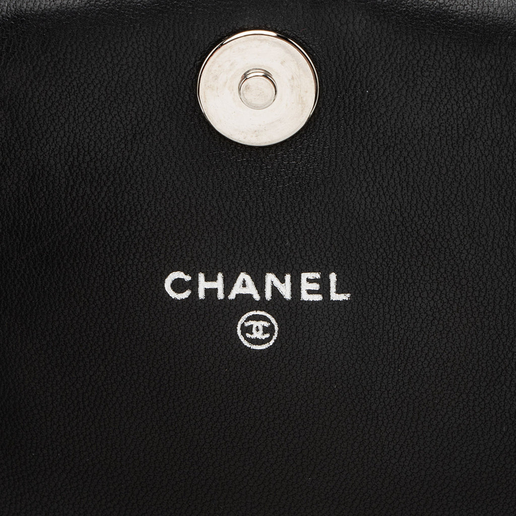 Chanel Lambskin Half Moon Wallet on Chain