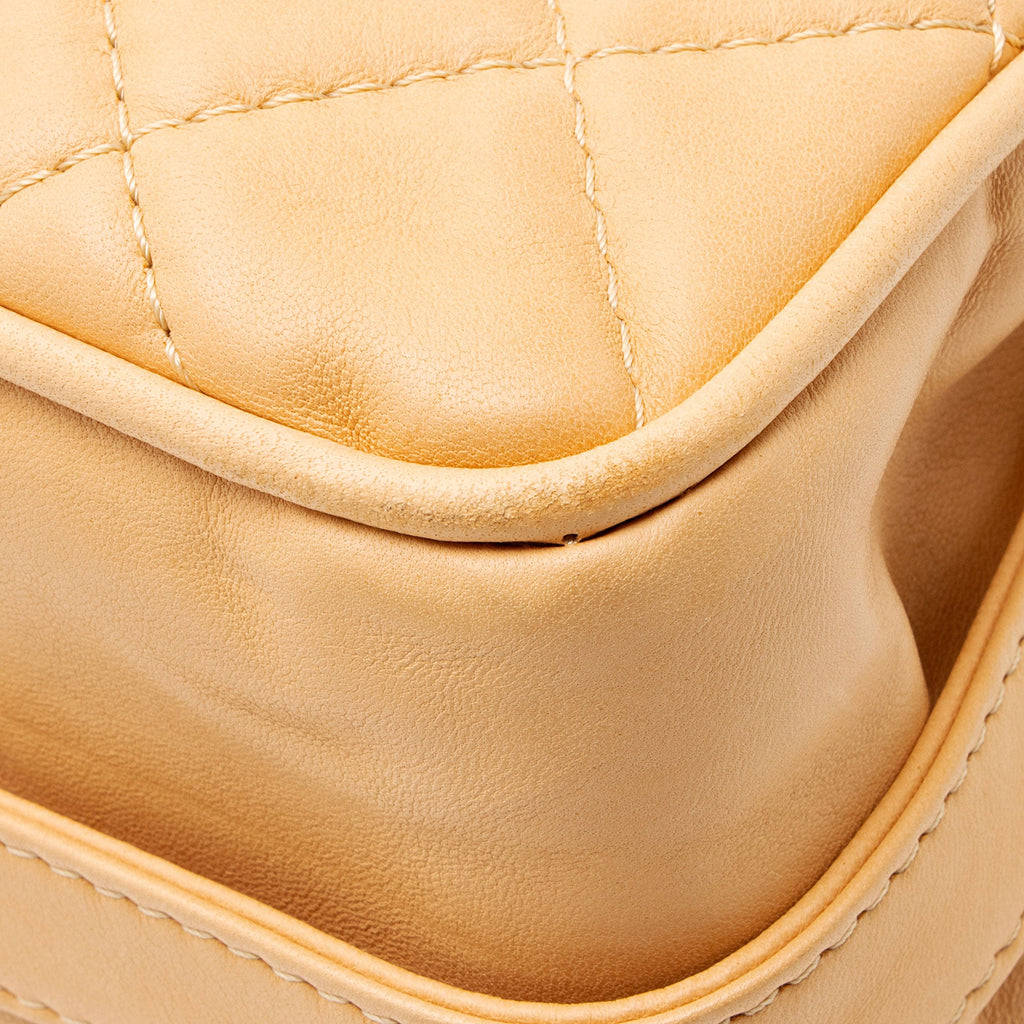 Chanel Lambskin Icons Secret Label Jumbo Flap Bag
