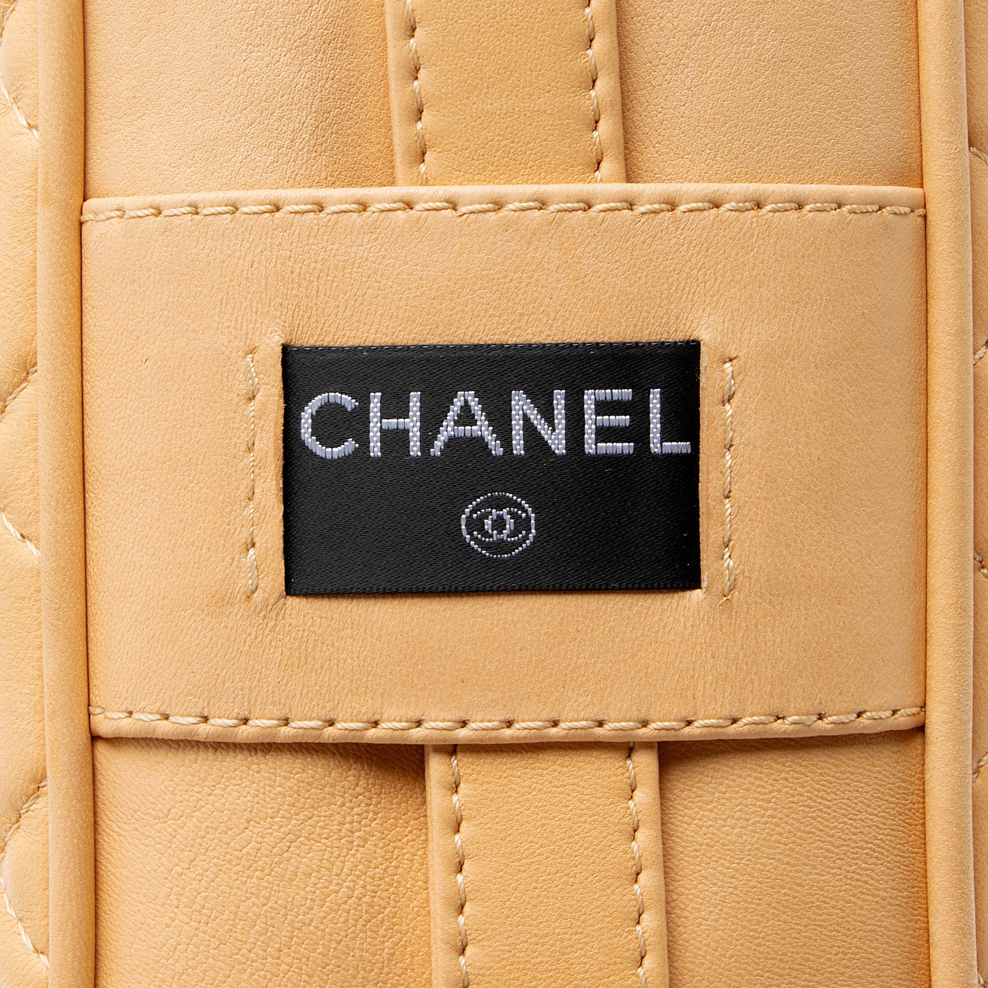 Chanel Lambskin Icons Secret Label Jumbo Flap Bag