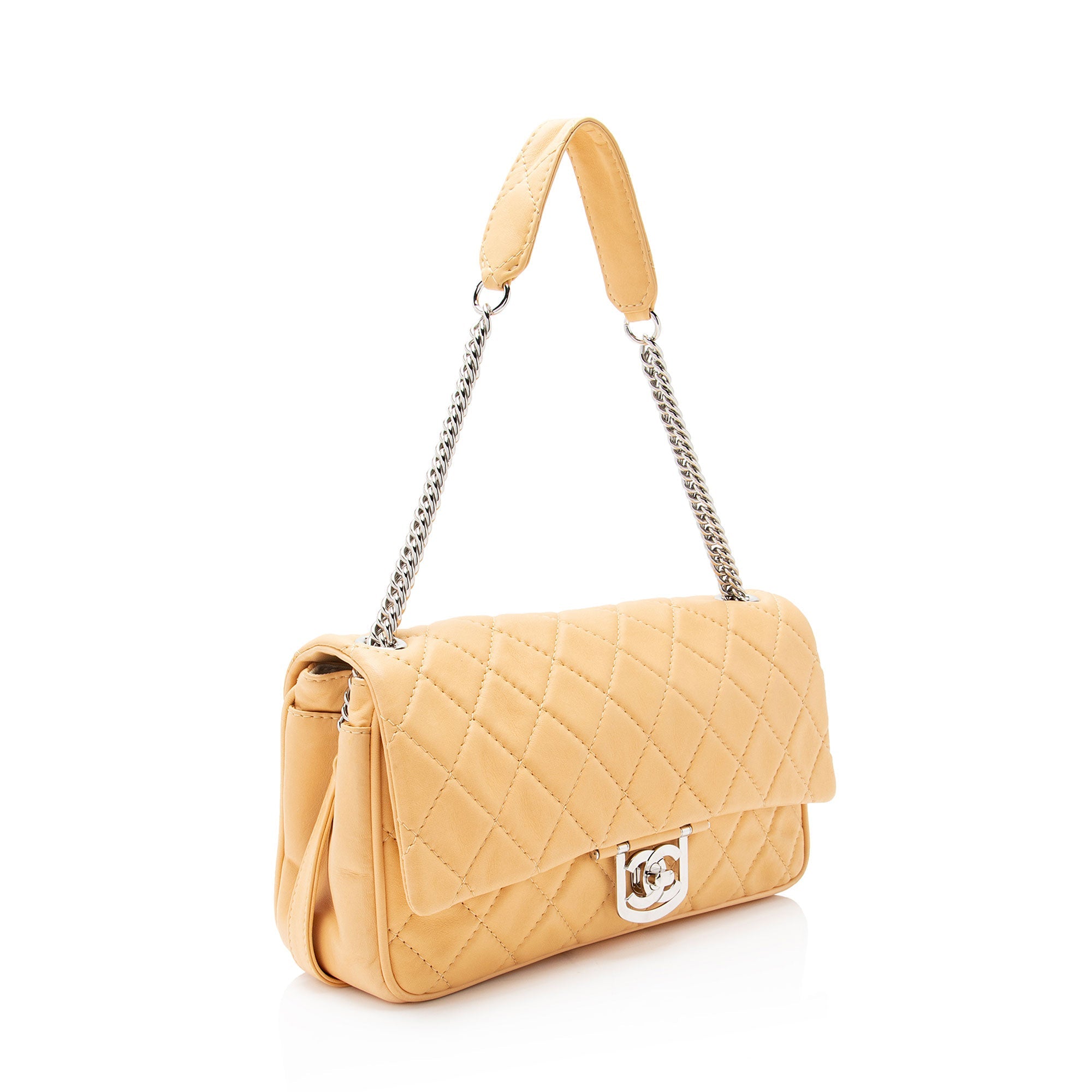 Chanel Lambskin Icons Secret Label Jumbo Flap Bag