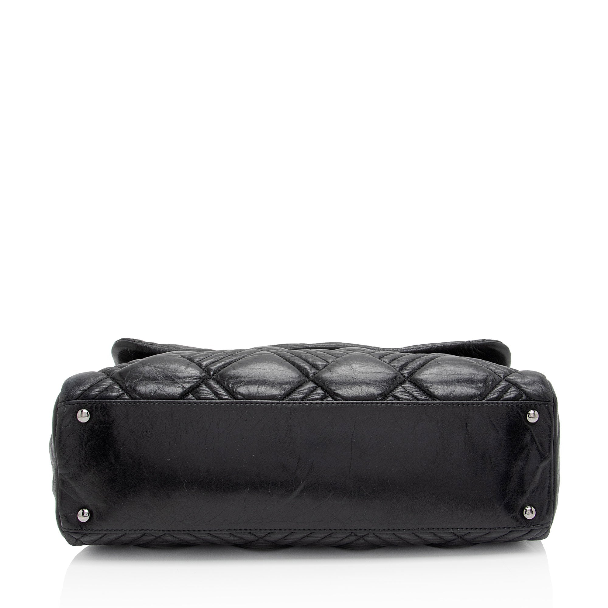 Chanel Lambskin In and Out Maxi Flap Bag (SHF-A4kgjG)