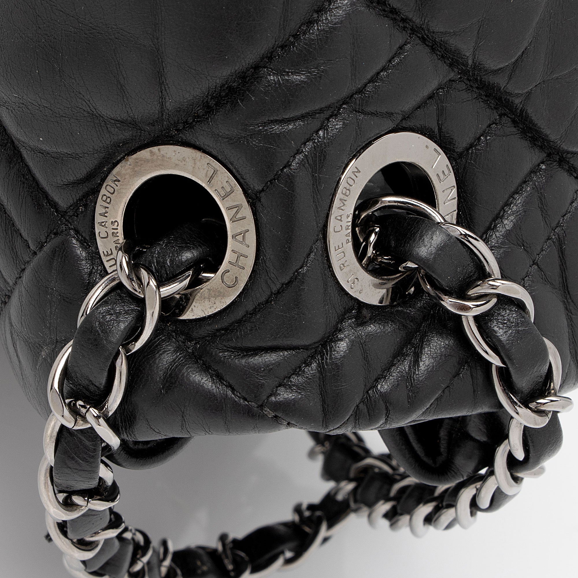 Chanel Lambskin In and Out Maxi Flap Bag (SHF-A4kgjG)