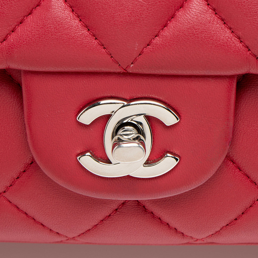 Chanel Lambskin Jumbo Chanel 3 Accordion Flap Bag