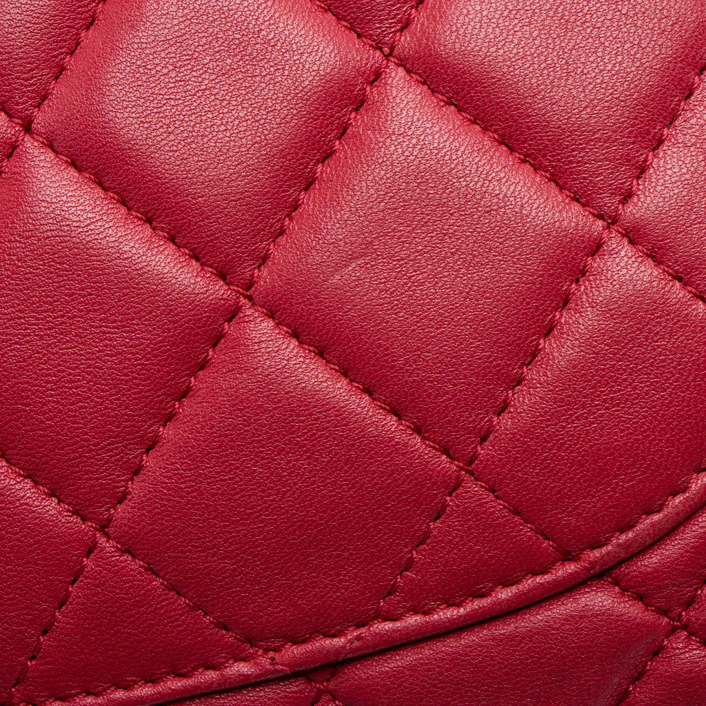 Chanel Lambskin Jumbo Chanel 3 Accordion Flap Bag
