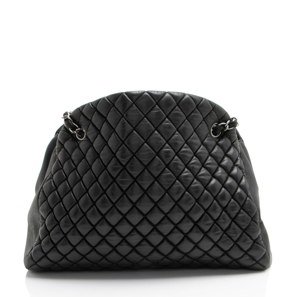 Chanel Lambskin Just Mademoiselle Large Bowler Bag