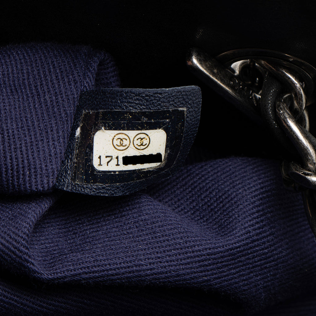 Chanel Lambskin Just Mademoiselle Large Bowler Bag