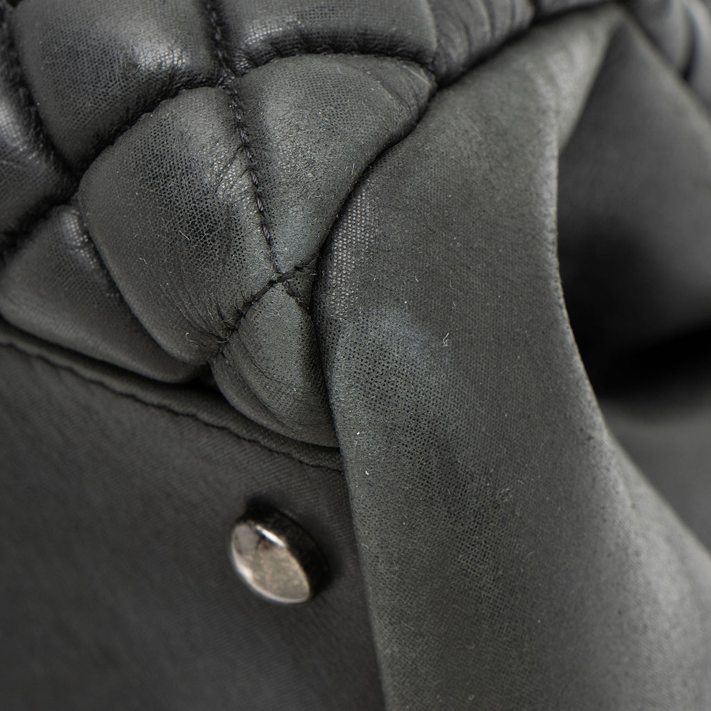 Chanel Lambskin Just Mademoiselle Large Bowler Bag
