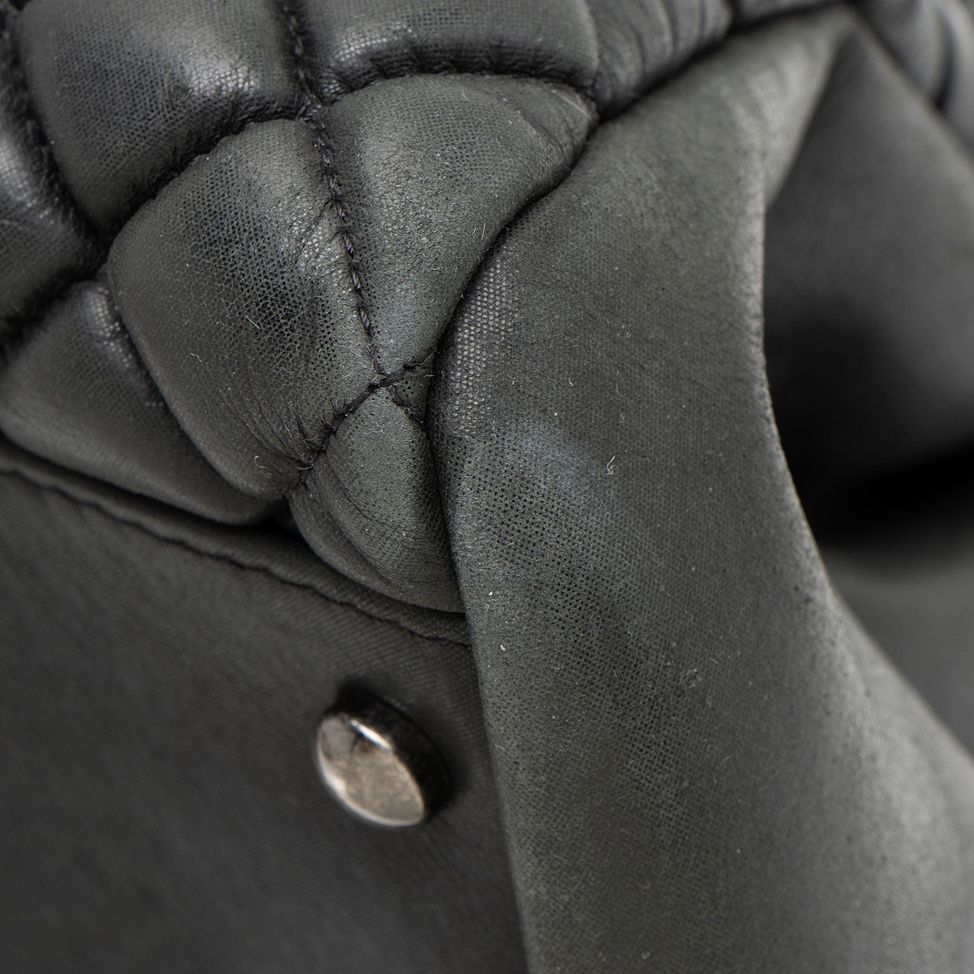 Chanel Lambskin Just Mademoiselle Large Bowler Bag