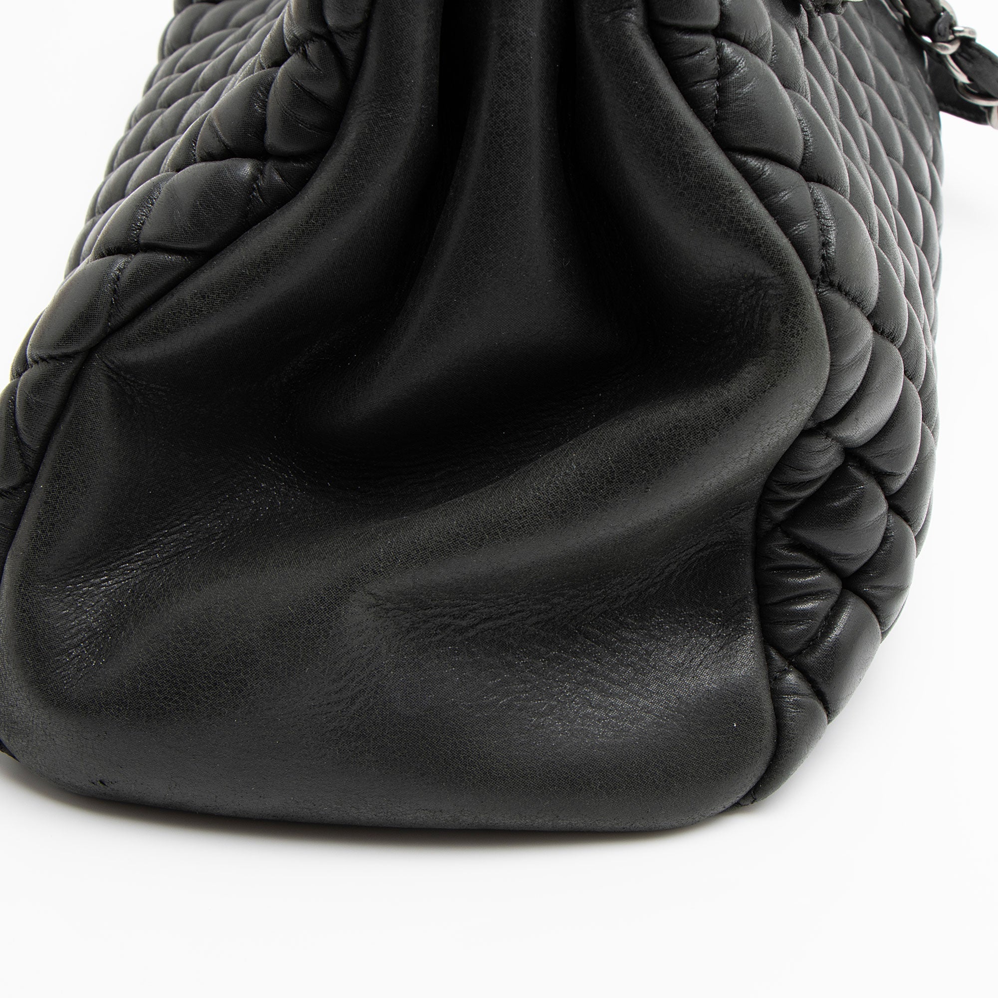 Chanel Lambskin Just Mademoiselle Large Bowler Bag