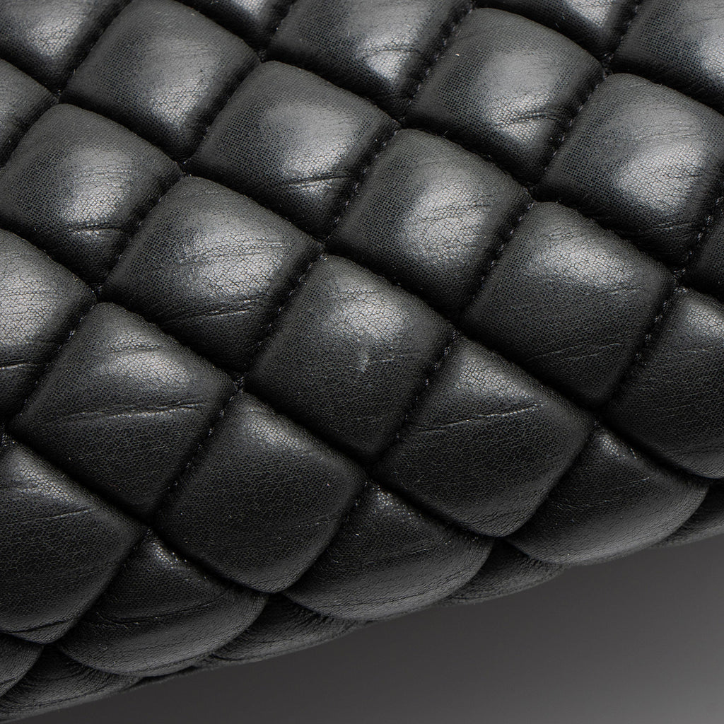 Chanel Lambskin Just Mademoiselle Large Bowler Bag