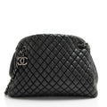 Chanel Lambskin Just Mademoiselle Large Bowler Bag