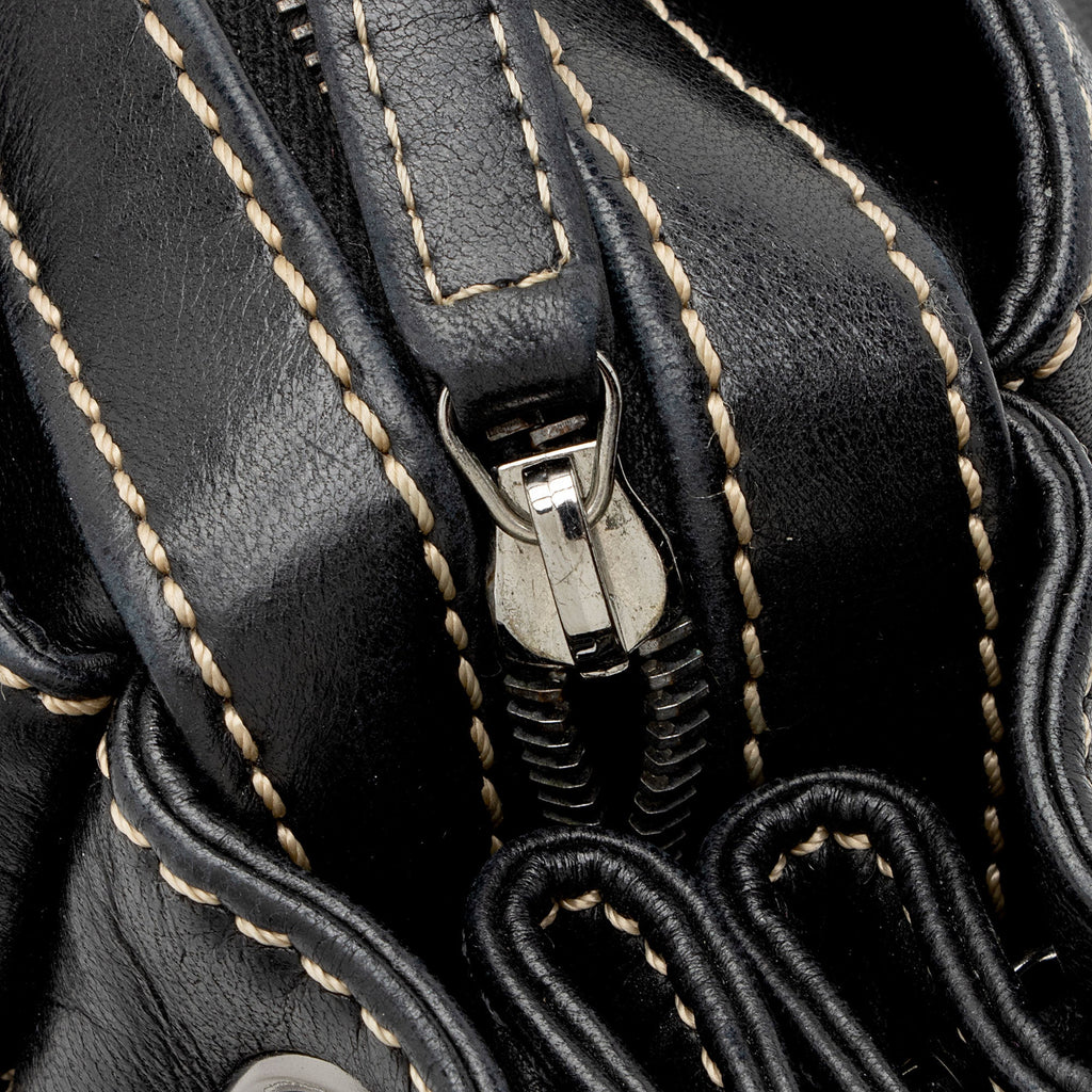 Chanel Lambskin LAX Accordion Shoulder Bag (SHF-8qR2yb)