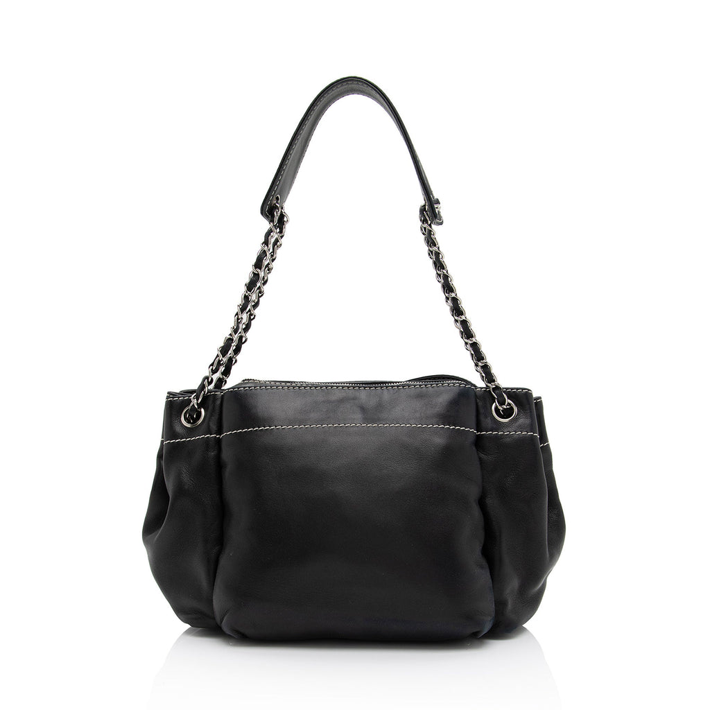 Chanel Lambskin LAX Accordion Shoulder Bag (SHF-WhynN4)
