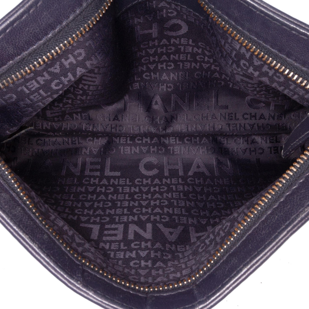 Chanel Lambskin LAX Chain Pochette