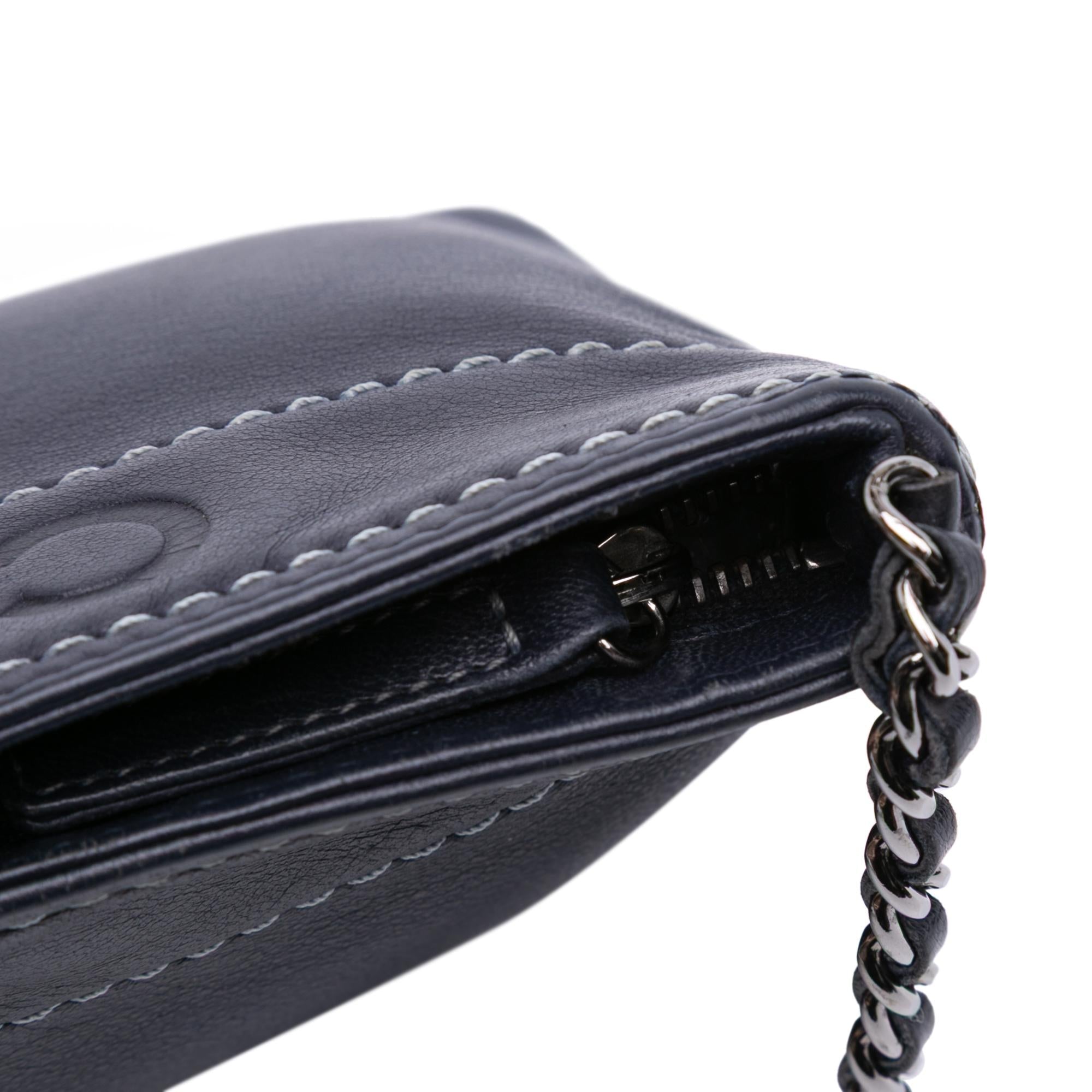 Chanel Lambskin LAX Chain Pochette